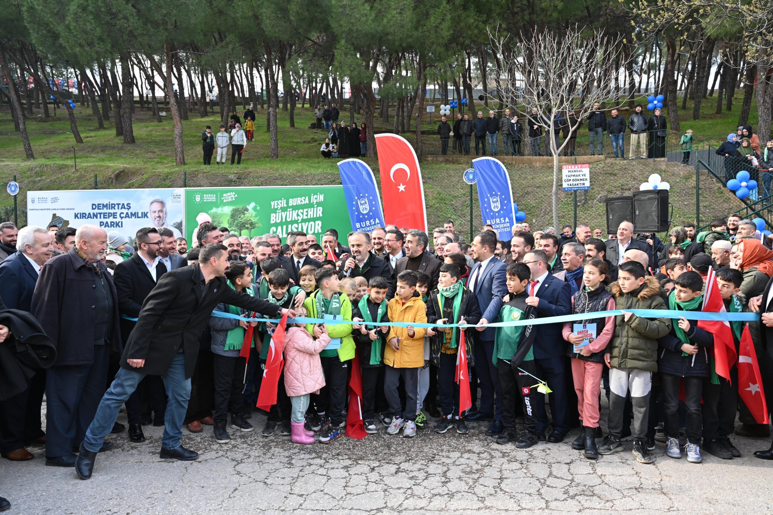 Bursa’da Çamlık Parkı düzenlenen törenle hizmete açıldı