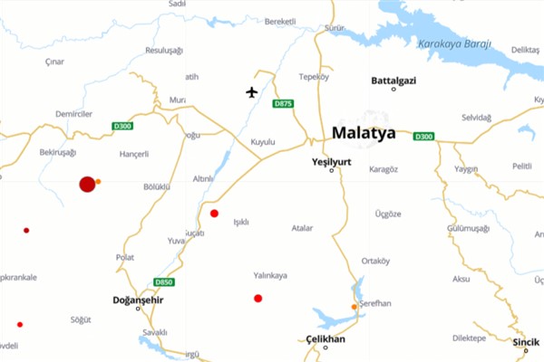 Malatya’da deprem