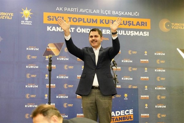 AK Parti’nin İBB Başkan adayı Kurum, HAK-İŞ’in programına katıldı