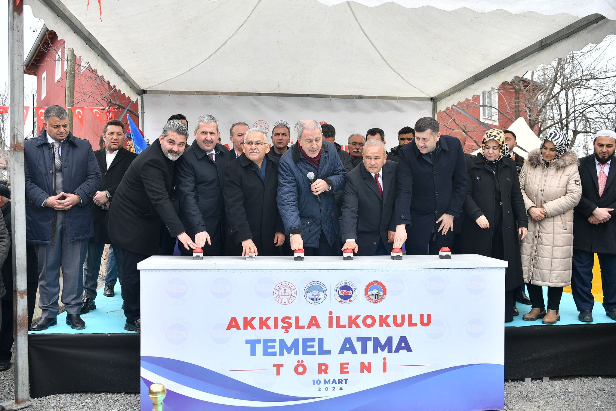 Başkan Büyükkılıç, Akkışla İlkokulu Temel Atma Töreni’ne katıldı