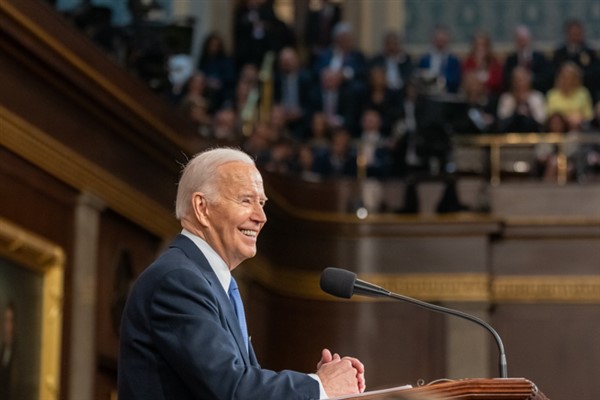WASHINGTON-08.03.2024-HİBYA- Amerika Birleşik Devletleri (ABD) Başkanı Joe Biden, Amerika’nın geleceğine