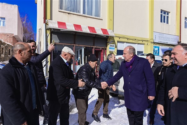 Memleket Partisi Genel Başkanı İnce’den Çıldır esnafına ziyaret