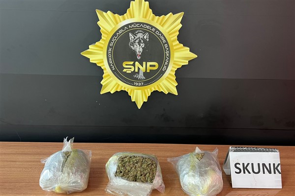 Şanlıurfa’da 1 kilo 600 gram skunk ele geçirildi