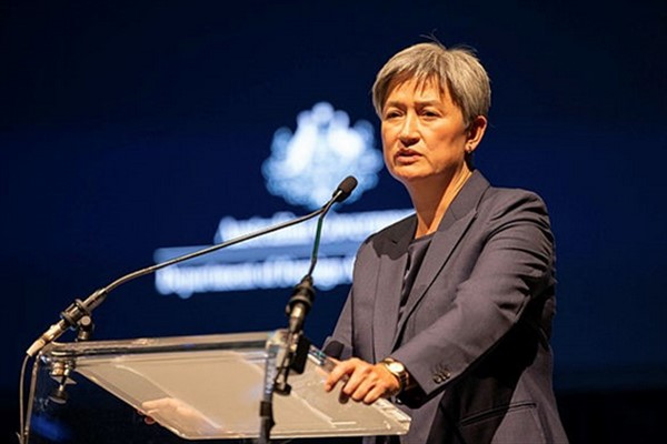CANBERRA-26.03.2024-HİBYA- Avustralya Dışişleri Bakanı Penny Wong, Vanuatu’nun her zaman Avustralya’ya