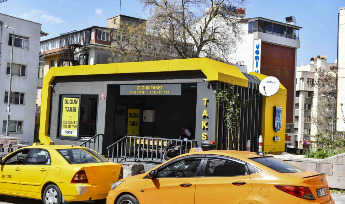 Ankara Büyükşehir Belediyesi, kent genelinde 46 tane taksi durağının yenileme