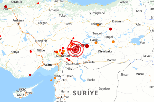 Malatya'da 4.7 büyüklüğünde deprem