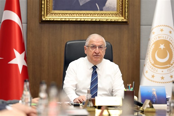 Milli Savunma Bakanı (MSB) Yaşar Güler'in başkanlık ettiği video telekonferans