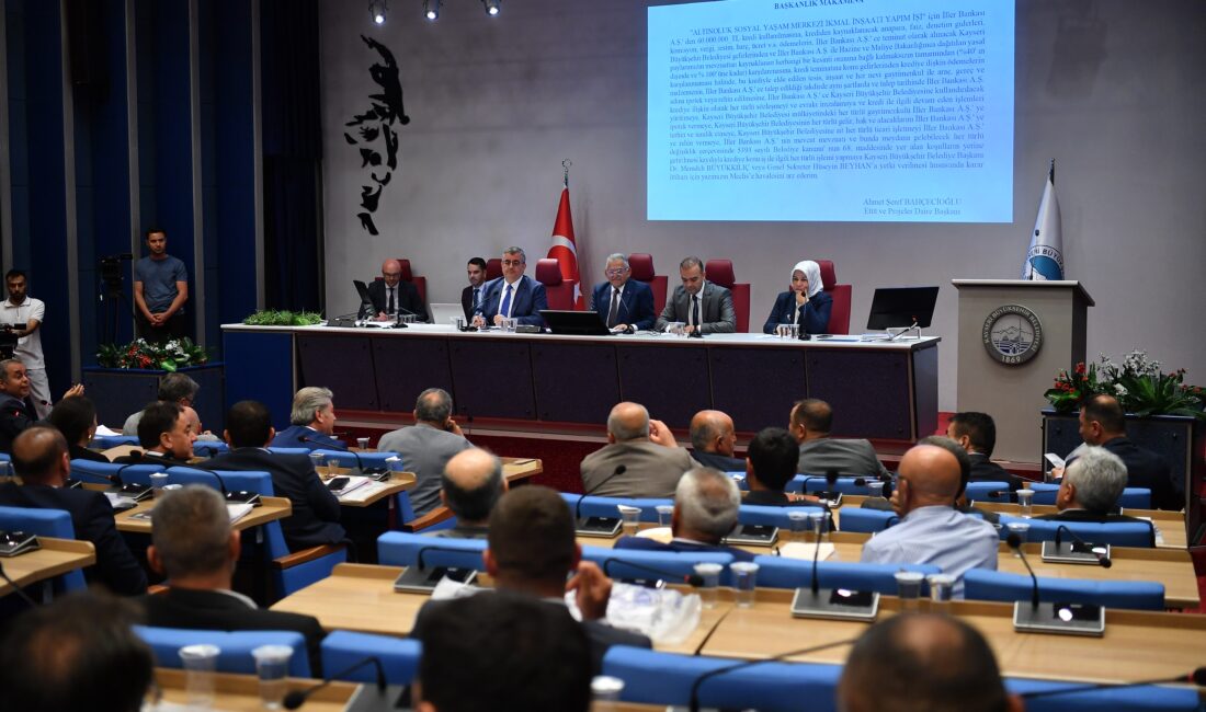 Kayseri  Büyükşehir Belediyesi Meclisi haziran ayı toplantısında, DSİ Katlı