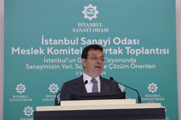 İstanbul Büyükşehir Belediye (İBB) Başkanı Ekrem İmamoğlu, İstanbul Sanayi Odası