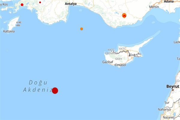 Akdeniz’de deprem