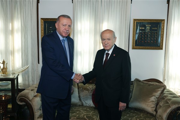 Cumhurbaşkanı Recep Tayyip Erdoğan, Milliyetçi Hareket Partisi (MHP) Genel Başkanı