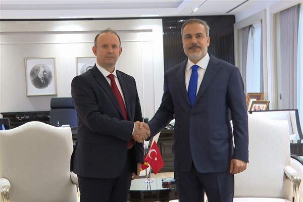 Dışişleri Bakanı Hakan Fidan, Kuzey Makedonya Meclis Başkanı Afrim Gaşi
