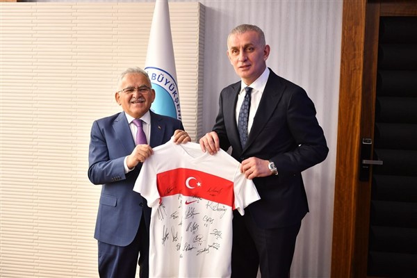 Başkan Büyükkılıç’a TFF Başkanı Hacıosmanoğlu’ndan ziyaret