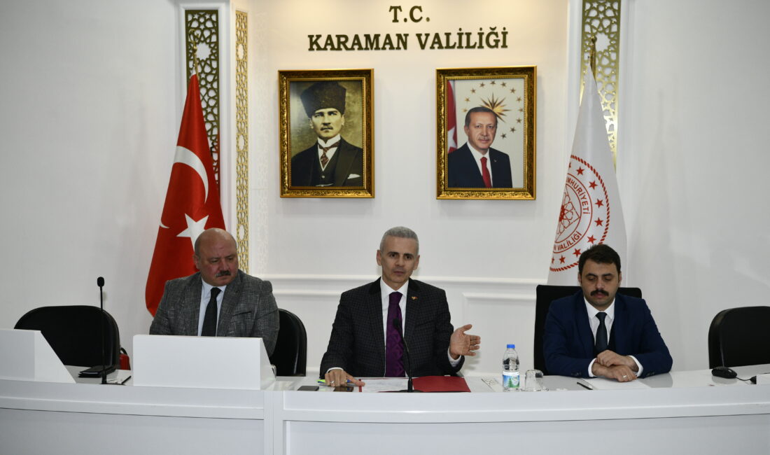 Karaman Valisi Mehmet Fatih Çiçekli başkanlığında 2024 yılı son İl