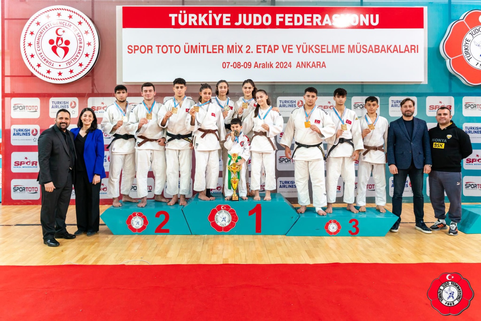 Toplamda 20 kulübün mücadele ettiği ligde, Konya Büyükşehir Belediyespor Judo