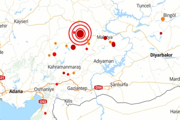 Malatya'da 4.1 büyüklüğünde deprem