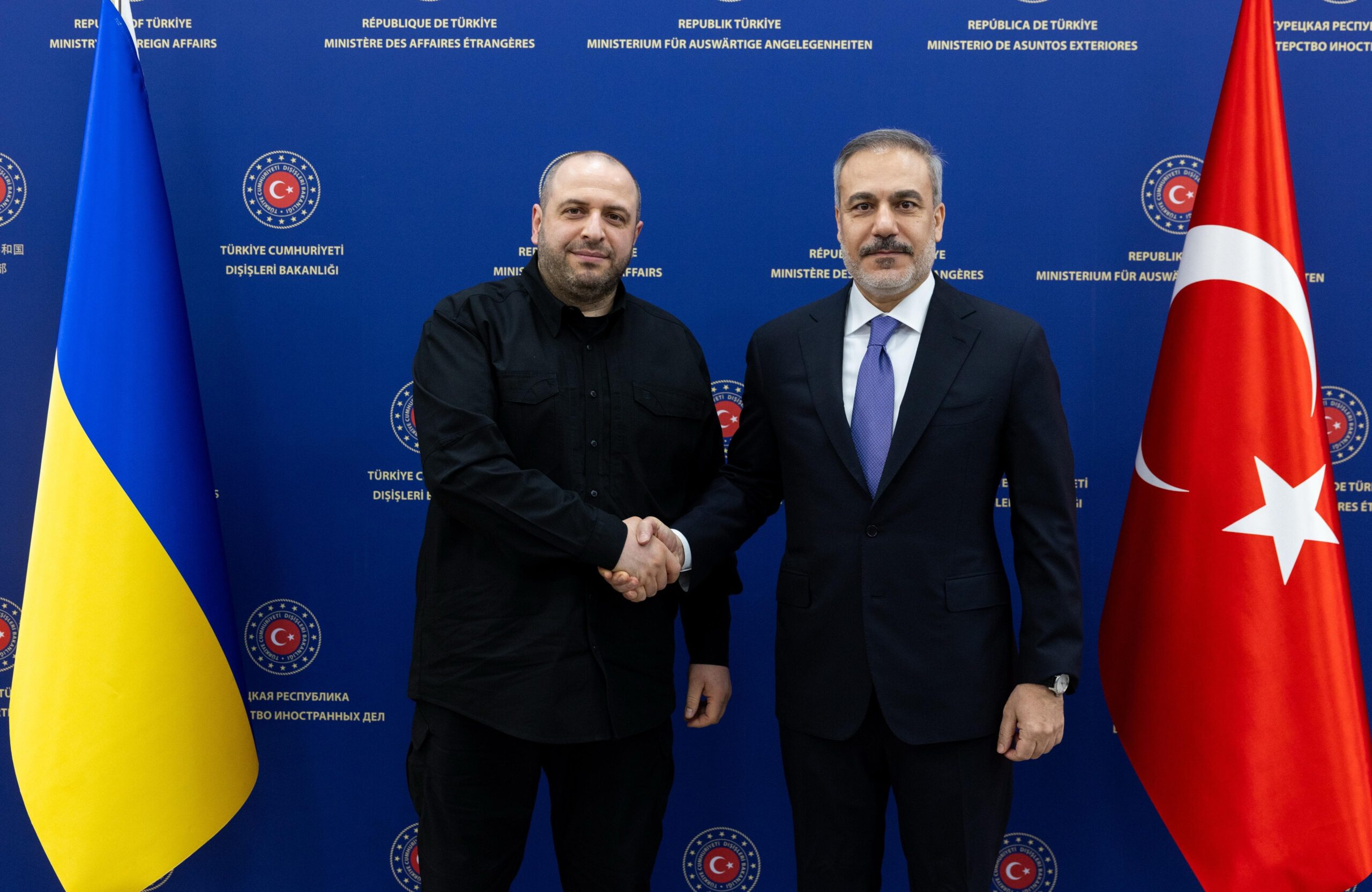 Dışişleri Bakanı Hakan Fidan, Ukrayna Savunma Bakanı Rüstem Umerov ile