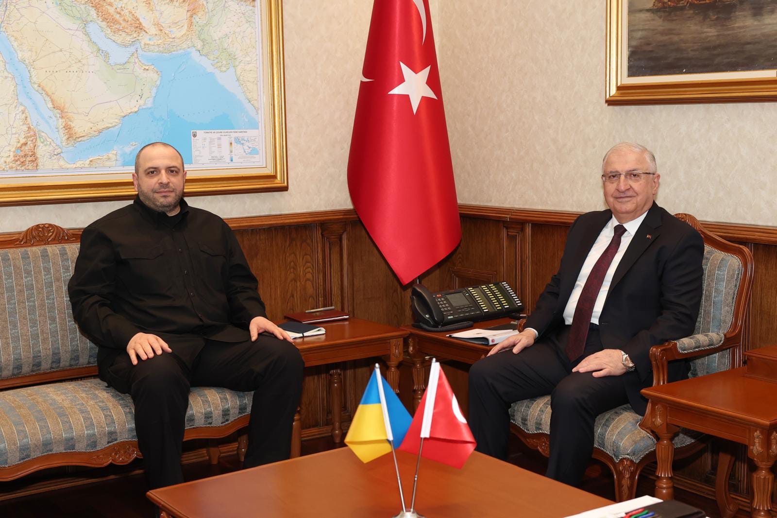 Milli Savunma Bakanı Yaşar Güler, Ankara’da bulunan Ukrayna Savunma Bakanı