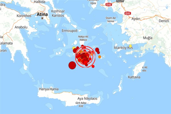 Ege Denizi'nde 4.8 büyüklüğünde