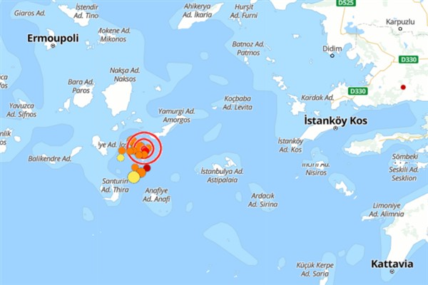 Ege Denizi’nde 4.3 büyüklüğünde
