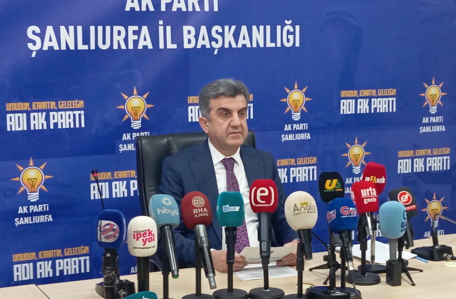 Şanlıurfa, 17 Şubat (Hibya) - AK Parti Şanlıurfa İl Başkanı