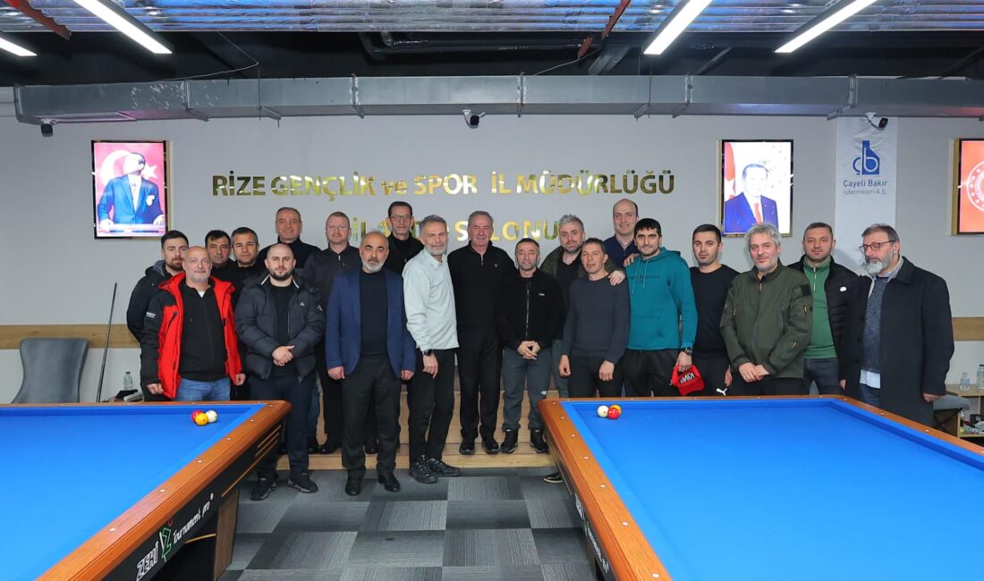 Rize, 12 Şubat (Hibya) - Rize’de 3 Bant Bilardo Bölge