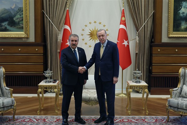 Cumhurbaşkanı Recep Tayyip Erdoğan, Büyük Birlik Partisi (BBP) Genel Başkanı