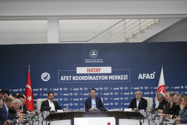 Hatay, 7 Aralık (Hibya) - Hatay İl Afet Koordinasyon Merkezi’nde,