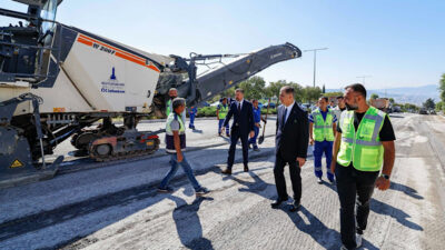 İzmir Büyükşehir Belediyesi, 2025 yılında kent genelinde yol yapım, yenileme