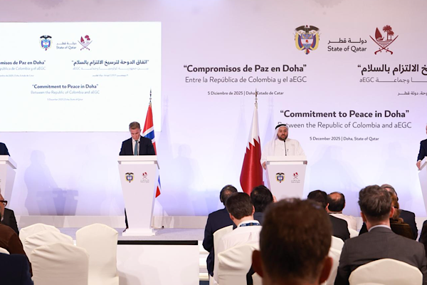 Doha, 5 Aralık (Hibya)-Katar Dışişleri Bakanlığı tarafından Kolombiya hükümeti ile
