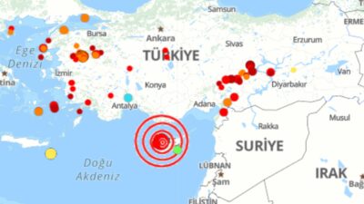 Kıbrıs Rum Kesimi'nde 4.0 büyüklüğünde deprem meydana geldi.