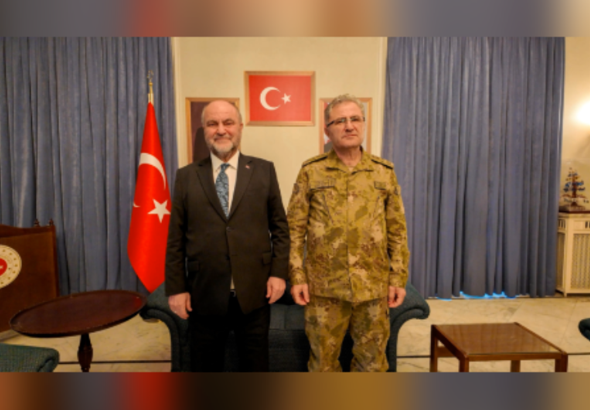 Kara Kuvvetleri Komutanı Orgeneral Metin Tokel, Şam Büyükelçisi Burhan Köroğlu’nu