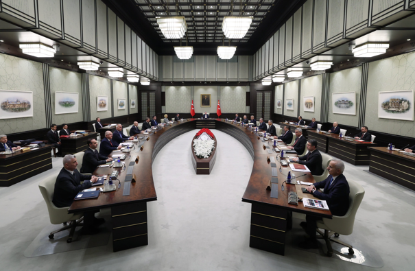 Cumhurbaşkanlığı Kabinesi, Cumhurbaşkanı Recep Tayyip Erdoğan’ın başkanlığında toplandı.