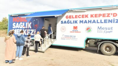 Kepez Belediyesi Sağlık Merkezi mobil sağlık tırı, 2025 yılında ilçe