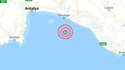 Akdeniz'de 4.2 büyüklüğünde deprem meydana geldi. 