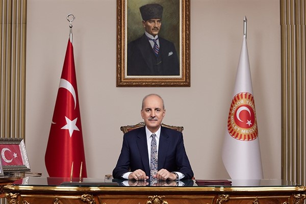Türkiye Büyük Millet Meclisi (TBMM) Başkanı Numan Kurtulmuş, TBMM'de görev