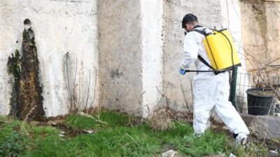 Mamak Belediyesi, ilçe genelinde haşere ve larva oluşumuna karşı yürüttüğü