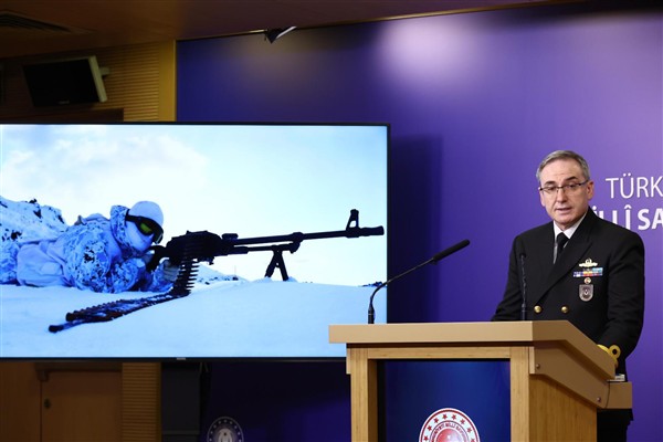 Milli Savunma Bakanlığı (MSB) ,haftalık basın bilgilendirme toplantısında Türk Silahlı