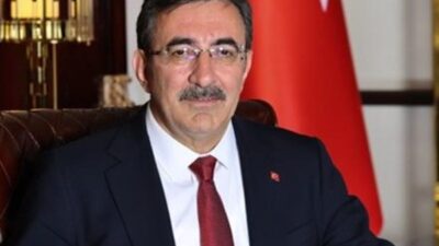 Cumhurbaşkanı Yardımcısı Cevdet Yılmaz, Cumhurbaşkanlığı Külliyesi’nde İtalya, Katar, Arnavutluk ve